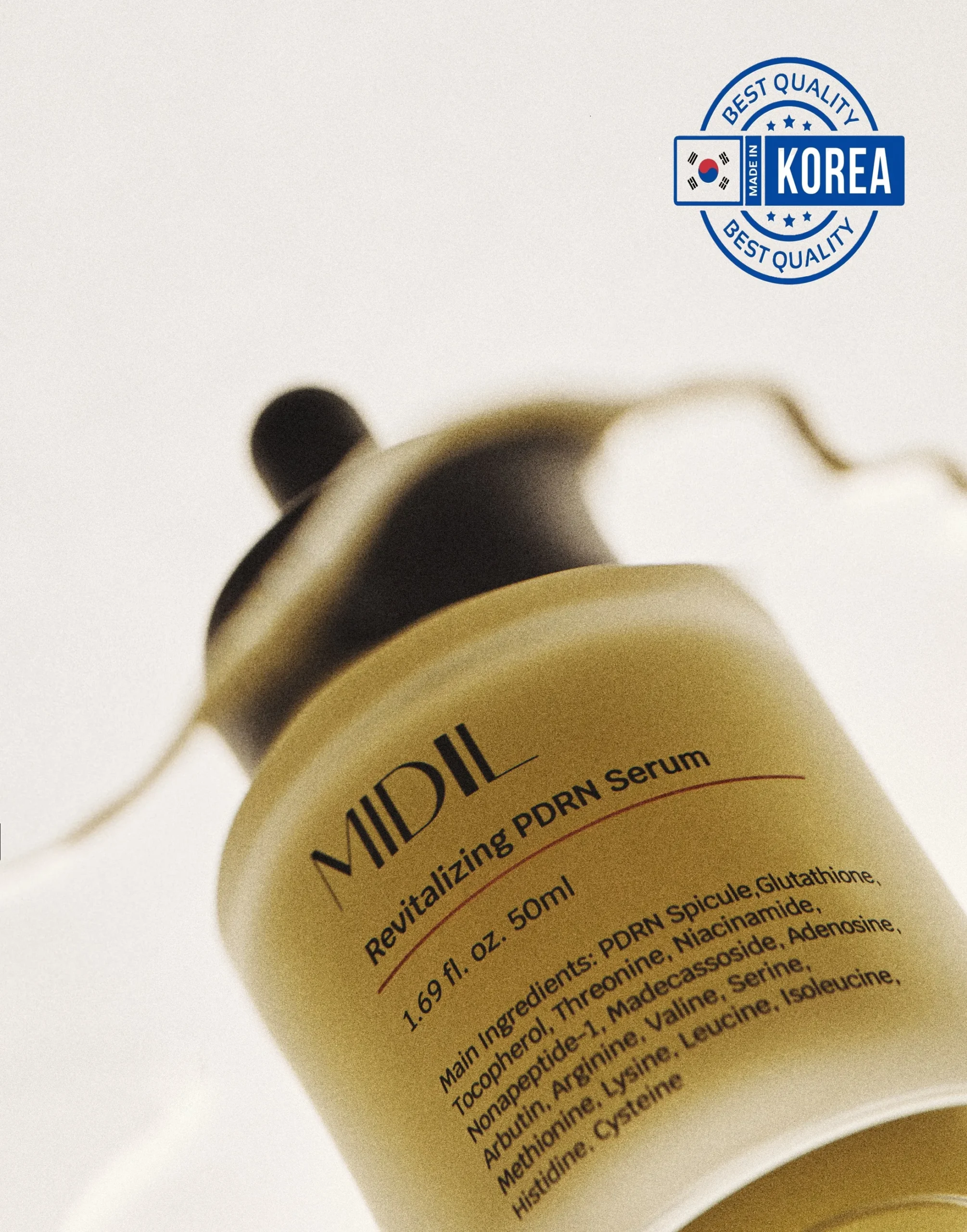 Ser coreean pentru regenerare celulara si anti-aging Midil PDRN-Tech Spic, 50ml, prezentare