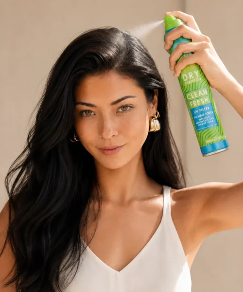Sampon uscat Clean and Fresh Panorama Professional, 200ml, aplicare