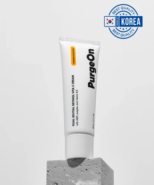 Crema coreeana regenerare antiaging Purgeon cu retinol si vitamina C, 60g, stativ