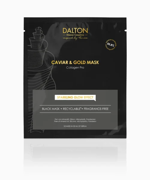 Mască servetel pentru regenerare si stralucire cu Aur și Caviar Dalton Cosmetics