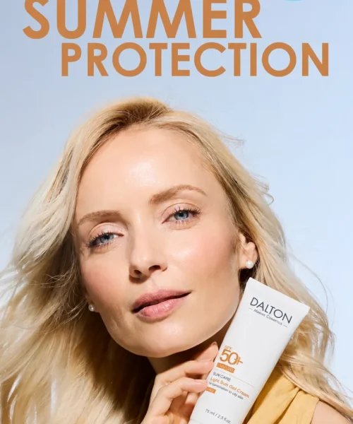 Crema gel de protecție solară pentru fată SPF 50 Dalton Cosmetics Sun Care, 75ml cosmetice marine