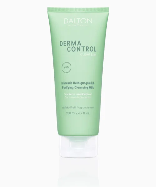 Lapte demachiant purificator pentru curățarea tenului uscat predispus la coșuri și acnee cosmetice marine Dalton Cosmetics Derma Dontrol, 200 ml
