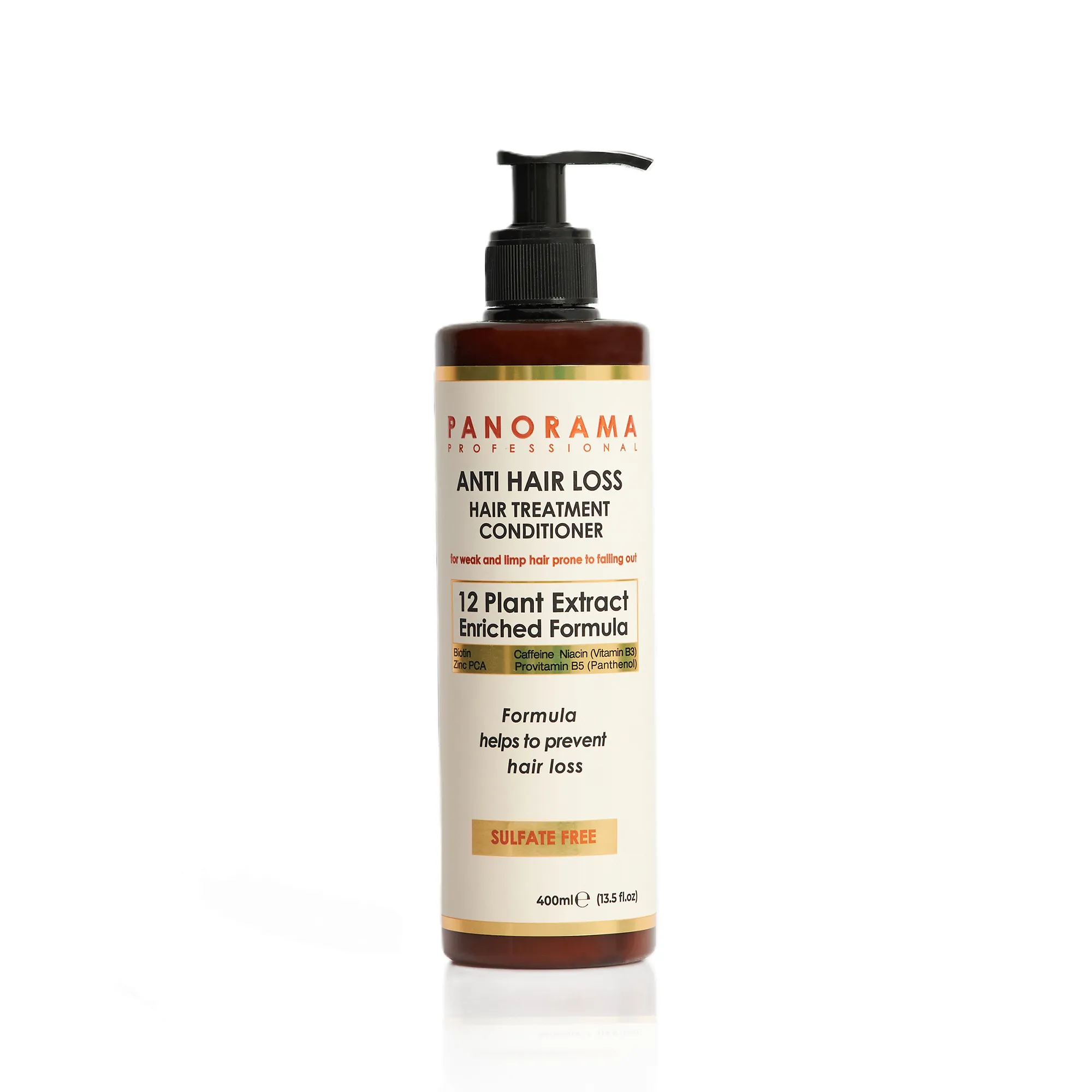 Balsam profesional anticădere - Panorama Professional Anti Hair Loss 12 extracte din plante, 400 ml