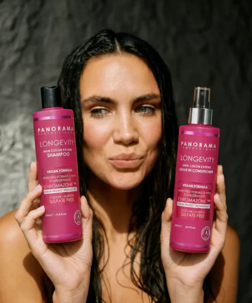 Balsam profesional fara clatire pentru par vopsit Panorama Professional Color Longevity Leave-In Conditioner, 250ml