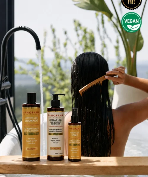 Set 2 sampoane si balsam de par anticadere Panorama Professional Anti Hair Loss, model