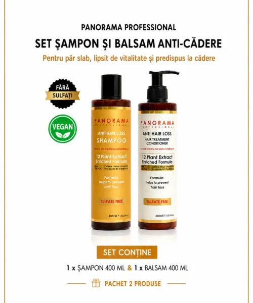 Set sampon si balsam de par anticadere Panorama Professional Anti Hair Loss
