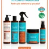 Set complet (sampon, balsam, leavei-in, mască și ulei păr) Panorama Professional Bond Plex pentru păr deteriorat si procesat, cu Ulei de Argan, Jojoba, Arbore de Ceai si Canepa, 12 in 1