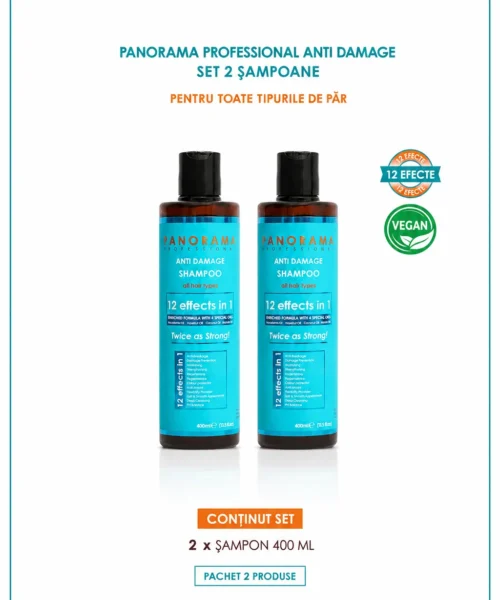Set 2 sampoane anti-deteriorare Panorama Professional Anti Damage