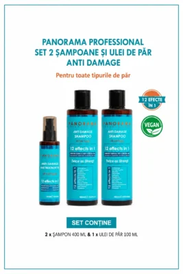 Set 2 sampoane si ulei de păr anti-deteriorare Panorama Professional Anti Damage