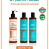 Set 2 sampone si balsam Panorama Professional Bond Plex pentru păr deteriorat si procesat, cu Ulei de Argan, Jojoba, Arbore de Ceai si Canepa, 12 in 1