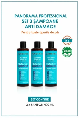 Set 3 sampoane anti-deteriorare Panorama Professional Anti Damage