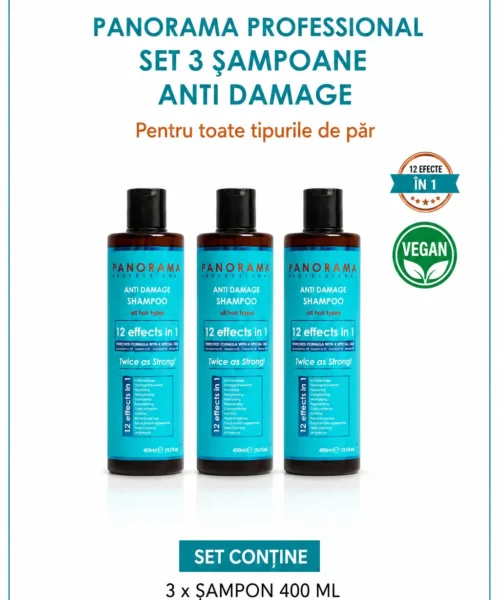 Set 3 sampoane anti-deteriorare Panorama Professional Anti Damage
