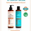 Set sampon și balsam Panorama Professional Bond Plex pentru par deteriorat si procesat, cu Ulei de Argan, Jojoba, Arbore de Ceai si Canepa, 12 in 1