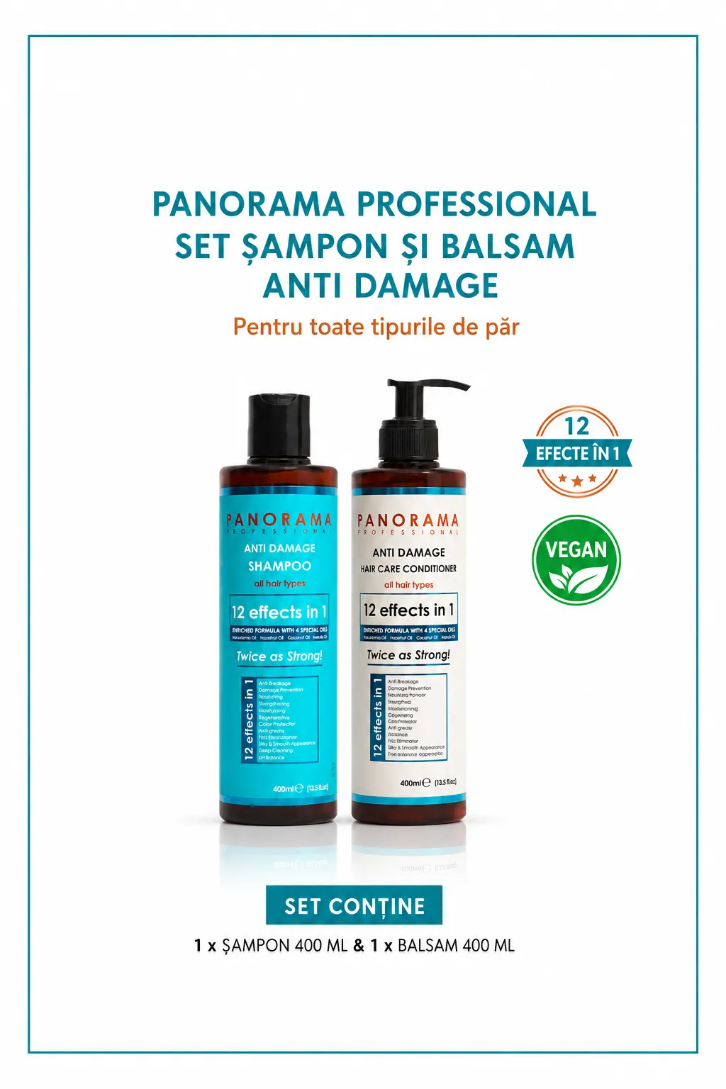 Set sampon si balsam anti-deteriorare Panorama Professional Anti Damage