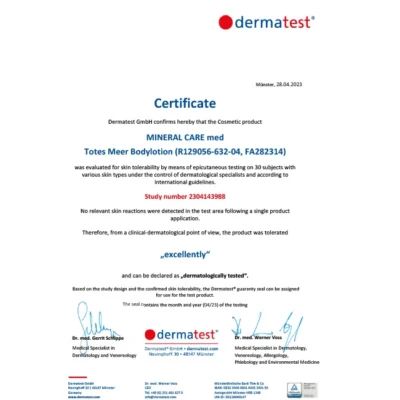 produs lotiune de corp cu sare de la marea moarta dalton mineral care med