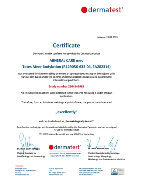 produs lotiune de corp cu sare de la marea moarta dalton mineral care med